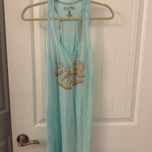 NWOT Salt Life Women's Light Blue Graphic Tank Top/cover up